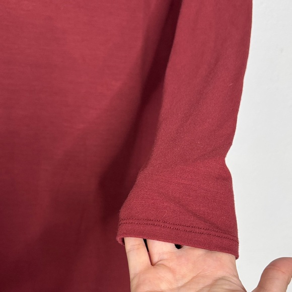 NWT Reformation Tommie Long Sleeve Stretch Dress Chiantia maroon Medium - Picture 4 of 7